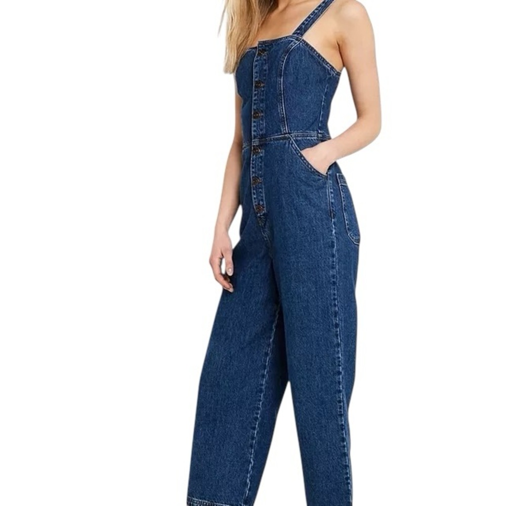 NWT BDG Dark Blue Women's Denim Overalls Size 10